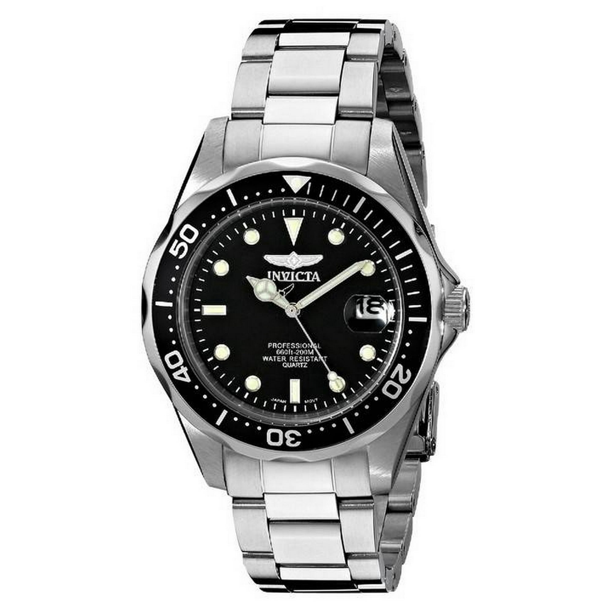 Reloj Invicta Pro Diver 200m Quartz Black Dial 8932 Para Hombres