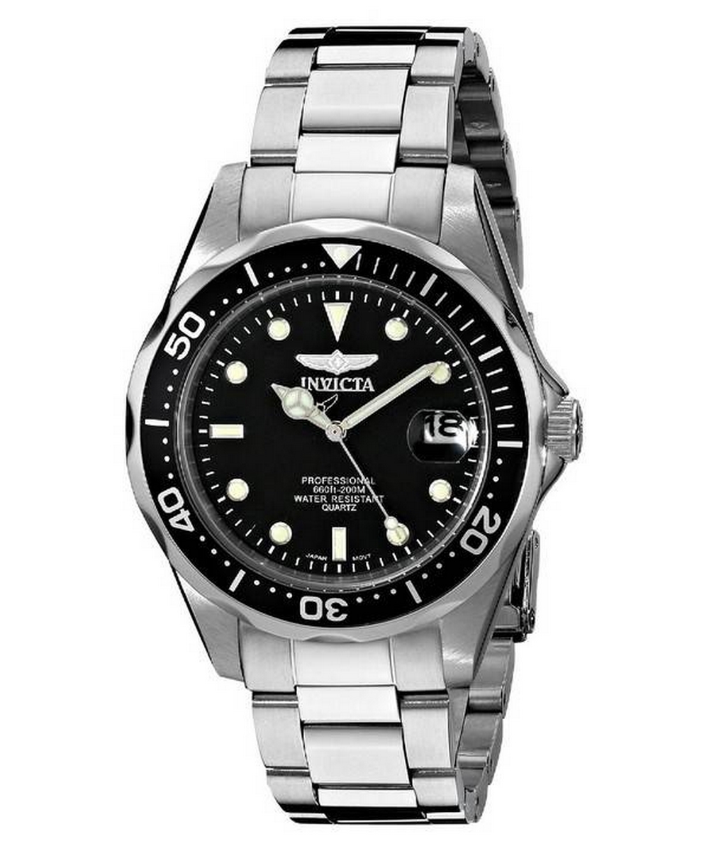 Reloj Invicta Pro Diver 200M Quartz Black Dial 8932 Para Hombres