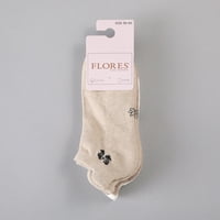Calcetin 3X Pack Corto Bordado Flores Mujer 50766-202