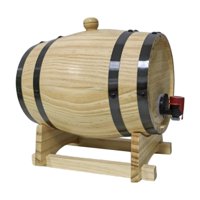 Magideal - Dispensador De Cañón De Whisky 1L/1.5L/3L, Barril De Vino, Equipo De Almacenamiento De Cerveza De Madera, Barril De Vino De Madera, Barril De Vino De 3 Litros