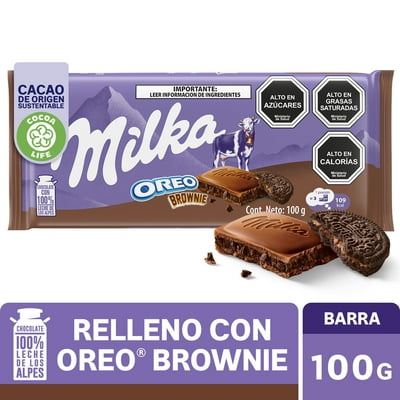 Chocolate Relleno Con Oreo Brownie 100 G Milka