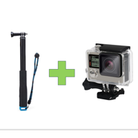 Genérico - Kit Monópodo + Carcasa Para Gopro 3 & 4