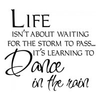 Rienda Libre Graphics - Decomural Dance In The Rain Inspirational Ws-15102