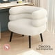 thumbnail image 3 of Sitial Sala De Estar Blanco Sherpa Curvo, 3 of 10