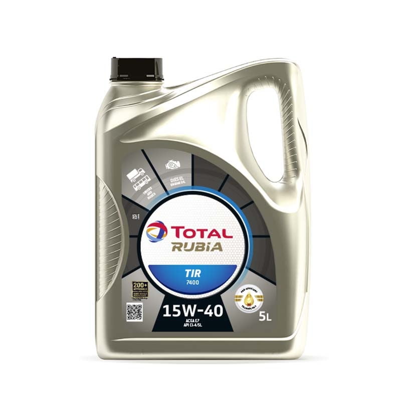 Aceite De Motor Rubia Tir 7400 15w40 Diesel 5 Lts Total