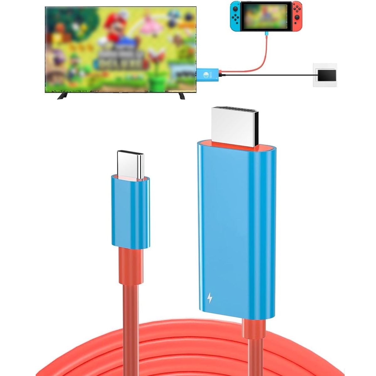 Estación De Acoplamiento Aaronmei Para Nintendo Switch Azul