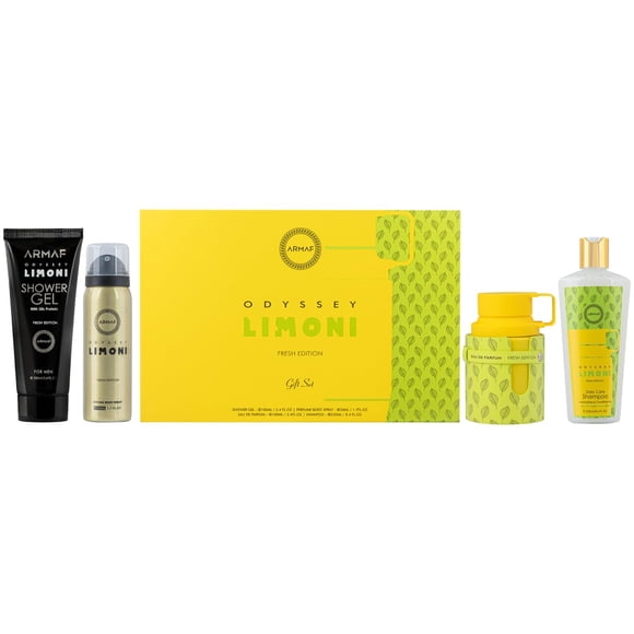 Armaf Odyssey Limoni Fresh Edition - Set de Fragancia de 4 Piezas