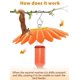 thumbnail image 5 of Alimentador para aves andergi 34 cm con protector contra la lluvia – Pack de 2, naranja, 5 of 7