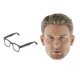 thumbnail image 1 of 1/6 Escultura De Cabeza Masculina Tallada Con Marco De Gafas Para Figuras De Acción De 12 Pulgadas, 1 of 5