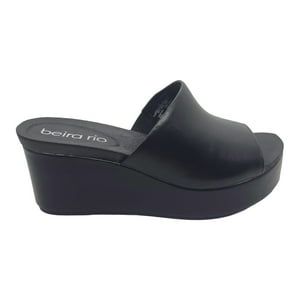 Sandalia Con Plataforma Beira Rio Negra | 8407.100.9569-15758 - Talla 37