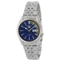 Seiko - Reloj Para Hombre 5 Automatic Snk371K De Acero Inoxidable Azul