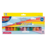 Plasticina Pastel+Fluor 12 Col Triangula 1 Un Proarte
