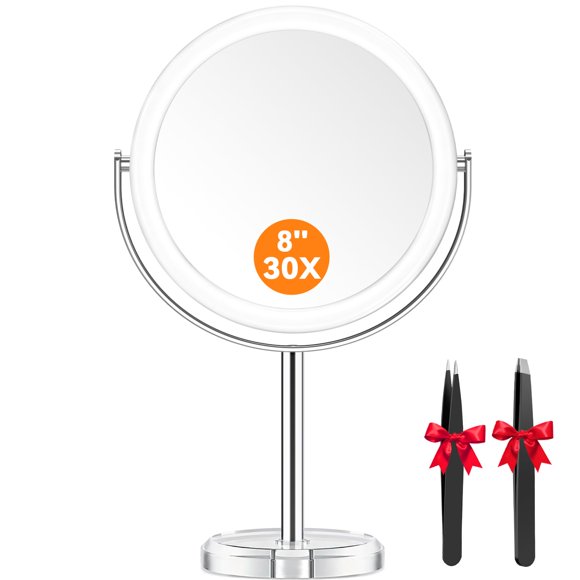 Espejo de Maquillaje Auxmir 20 cm Doble Cara 1X/30X