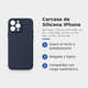 thumbnail image 2 of Carcasa de Silicona para iPhone 15 Pro Max Azul Marino con Interior de Microfibra, 2 of 3