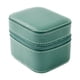 thumbnail image 2 of Caja de reloj individual, caja de reloj de pulsera portátil de cuero PU, regalo elegante, práctico cierre de cremallera para hombres, Estuche de Viaje Verde, 2 of 5