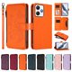 thumbnail image 3 of Funda Cartera Mariposa para [Xiaomi Redmi 12 4G/5G] con Soporte y Cremallera Naranja, 3 of 6
