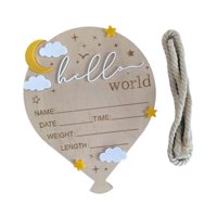 Bothyi - Letrero De Anuncio De Recién Nacido, Recuerdo, Accesorios De Fotografía, Placas Con Nombre De Bebé, Color Blanco