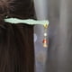 thumbnail image 1 of Vintage Chinese Style Cheongsam Hair Accessories: Handmade Hanfu Acetate Hairpin with Jade Flower Tassel, 1 of 5