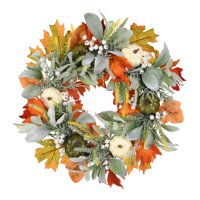 Magideal - Guirnalda De Otoño Guirnalda De Puerta Delantera Colgante De Pared Guirnalda De Granja Guirnalda De Guirnalda De Otoño Para Celebración Jardín