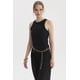 thumbnail image 2 of Polera Peto Mujer Básico Liso Rib Negro, 2 of 4