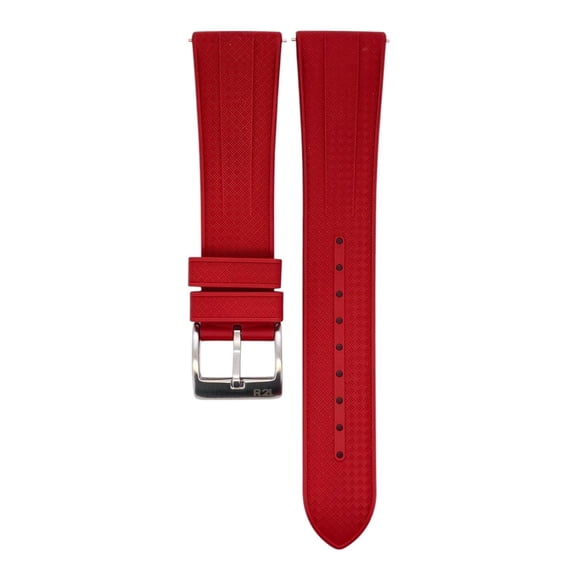 Correa Reloj Caucho Fkm R24 FJ13 Variedad Colores y Medidas rojo 18
