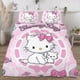 thumbnail image 3 of Charmmykitty 3-Piece Bedding Set For Kids Boys Girls Adult Cartoon Warm Cute Fashion Holiday Present Gift Bed Sheets, 3 of 5