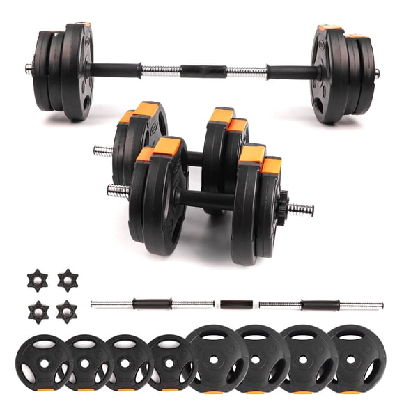 Set de Pesas Mancuernas Phoenix Fitness 2 en 1 Barra para Ejercicio
