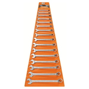 Juego De Llaves Combinadas 16 Piezas Tramontina Pro Naranja Claro