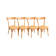 thumbnail image 1 of Pack 4 Sillas de Madera Vintage - Natural, 1 of 3