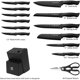 thumbnail image 2 of Set de 15 cuchillos de cocina con bloque y afilador integrado, 2 of 3