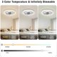 thumbnail image 3 of Ventilador de techo Deyagoo de 12 in E26 con control remoto, 800 lm, 3 of 3