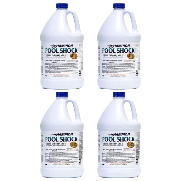 Cloro líquido Pool Shock CPDI Champion 4x3,78 L 12,5%