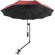 thumbnail image 1 of Sombrilla de playa XLINGZA UPF 50+ con pinza ajustable, color rojo, 1 of 9