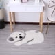 thumbnail image 2 of Alfombra Moderna Koala Antideslizante Blanco Gris Jhn, 2 of 3