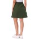 thumbnail image 3 of INSPIRE CHIC Falda de Mujer Regreso a Clases de Cintura Alta Línea A Acampanada Casual de Mezclilla Vaquera Verde Oscuro XL, 3 of 6