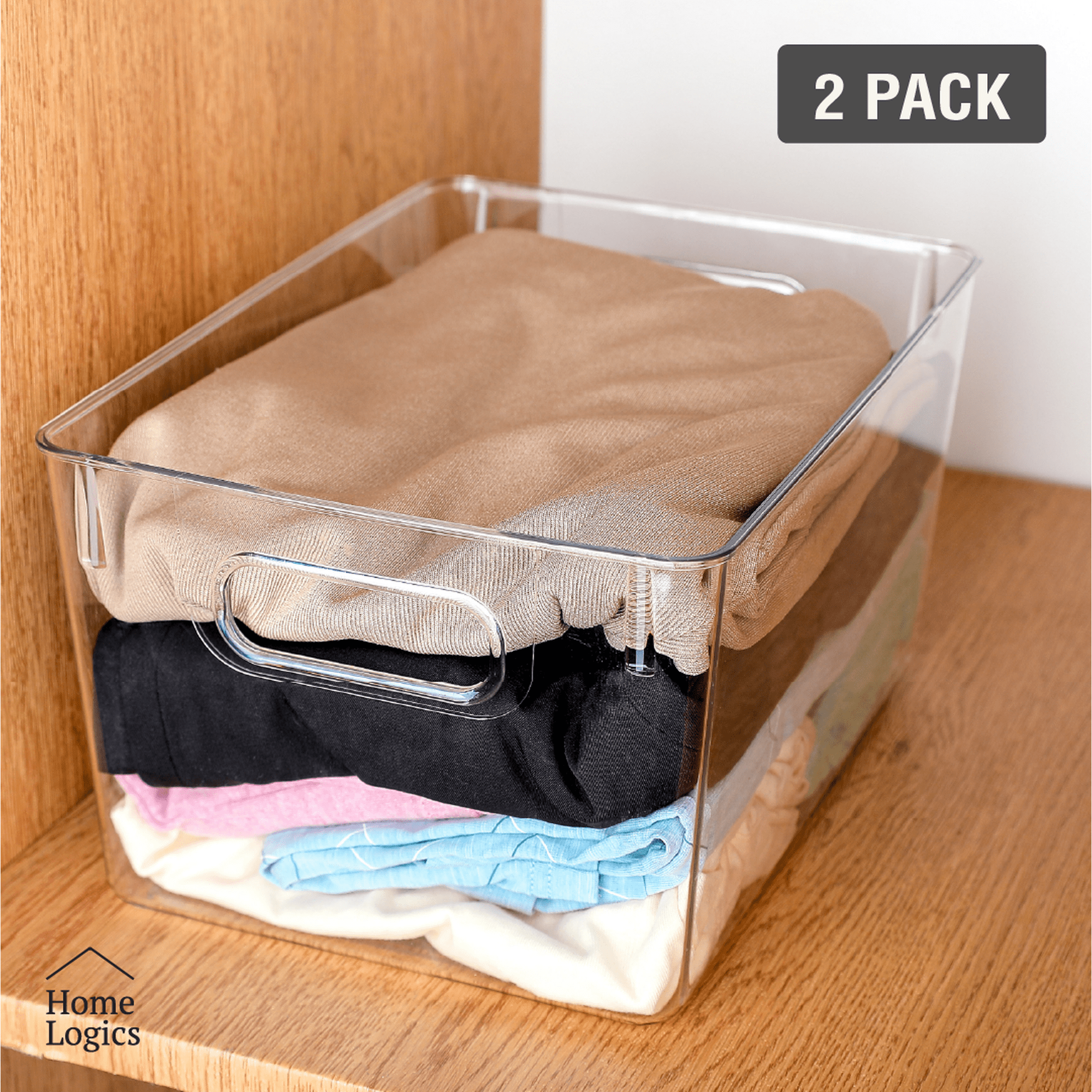 Set2 Canastos Organizadores Almacenamiento Hogar Home Logics