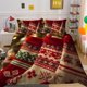 thumbnail image 1 of Christmas Gifts Santa Claus Quilt Duvet Cover Set Bedspread Super 3-Piece Bedding Set, 1 of 5