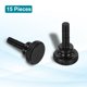 thumbnail image 3 of Uxcell Tornillos de Pulgar Moleteados M5x20mm, Tornillos de Cabeza Plana de Acero Negro Recubiertos de Zinc con Perillas de Agarre de Hombro Sujetadores de Rosca de Apriete Manual, 15 Piezas, 3 of 7