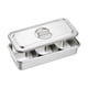 thumbnail image 4 of Chafing Buffet Chafer Set Hot Pot Chafer Para Banquetes Condimentos De Cocina 3 Compartimentos, 4 of 5