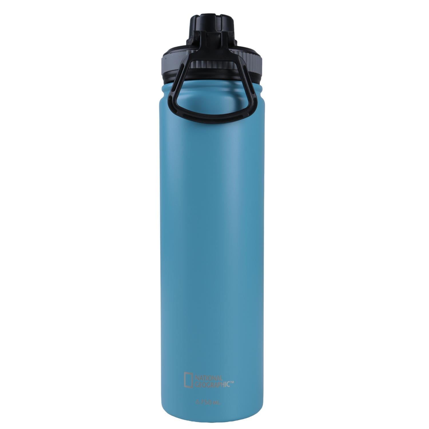 National Geographic - Botella Metálica Térmica Boca Angosta 750ml Celeste