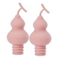 Bothyi - 2 Tapas De Silicona Para Cerveza Y Champán, Herramientas De Conservación Reutilizables, Color Rosa