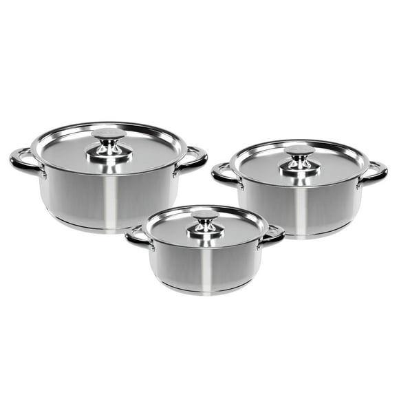 Set Bateria De Cocina 6 Piezas Acero Inoxidable 420-6ss