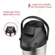 thumbnail image 4 of Dispensador de bebidas frías y calientes Airpot Brentwood de 3.5 L, acero inoxidable, 4 of 9
