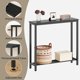 thumbnail image 5 of Mesa consola YATINEY Estrecha de 2 niveles con estantes negra CT03BB, 5 of 9