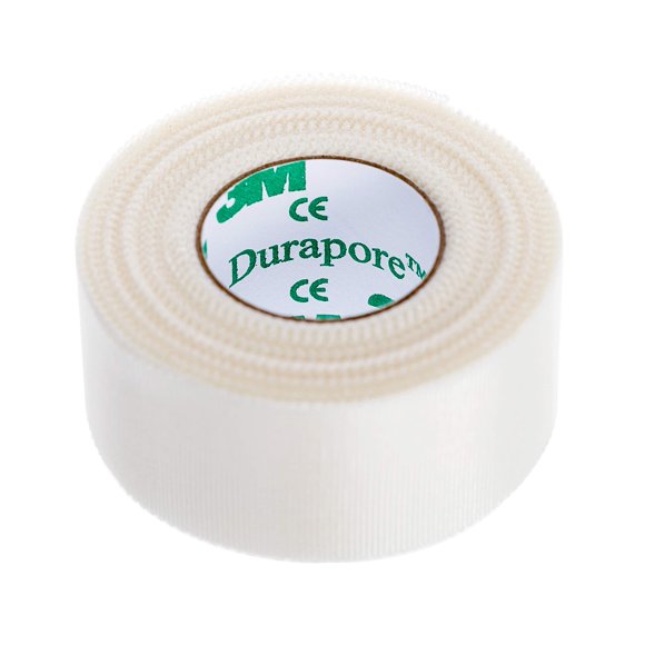 Medical Tape 3M, vendaje tipo seda Durapore de 2,5 cm x 9 m, paquete de 6