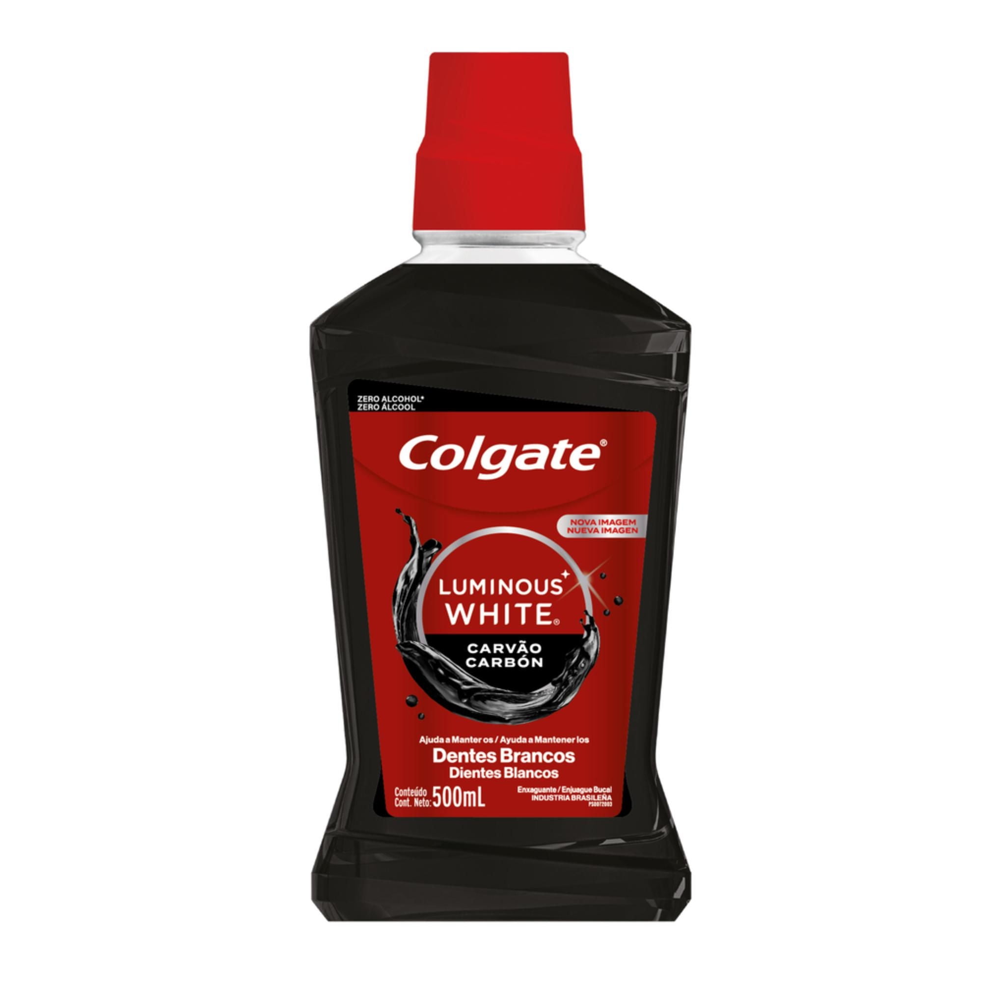 Enjuague Bucal Luminous White Carbón 500 ml Colgate