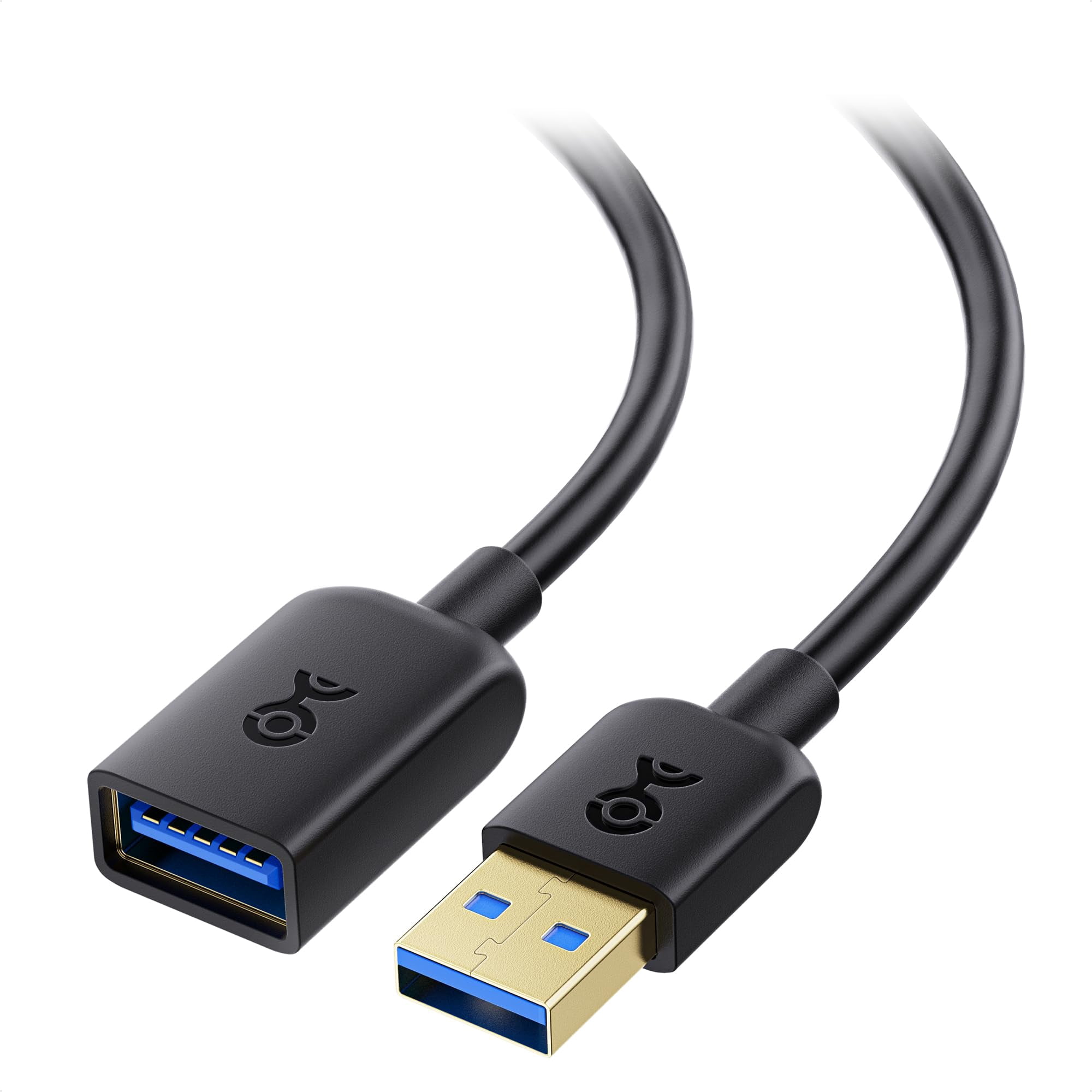 Cable Matters - Cable De Extensión Usb Matters, Paquete De 2 Unidades, Usb 3.0, 1,8 M, Negro