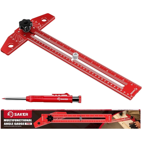 Regla Saker Aluminio Ajustable 48 cm Carpintería