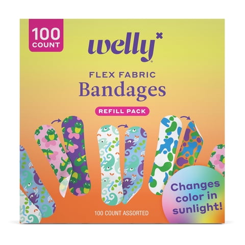Paquete De Recambio Para Vendajes Welly Color Changing, 100 Unidades