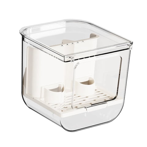 Magideal - Comedero Automático Para Pájaros, Comedero, Accesorios Para Jaulas De Alimentación, Contenedor De Comida, Comedero Pequeño Para Pájaros Pequeños, Peri